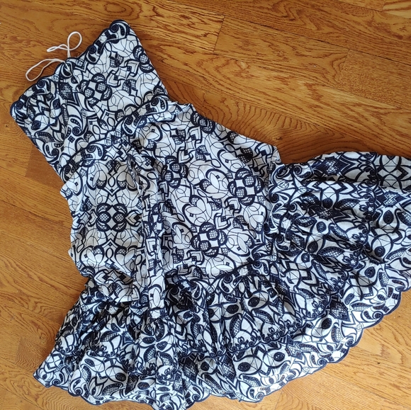 Jonathan Simkhai Scalloped Eyelet Midi Dress - Picture 8 of 8